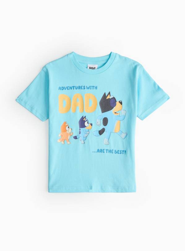 Bluey Adventures With Dad Printed T-Shirt 1-2 years